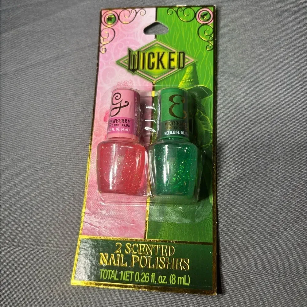 3 pc Wicked Eye Shimmer Crayon and Scented Nail Polishes Set